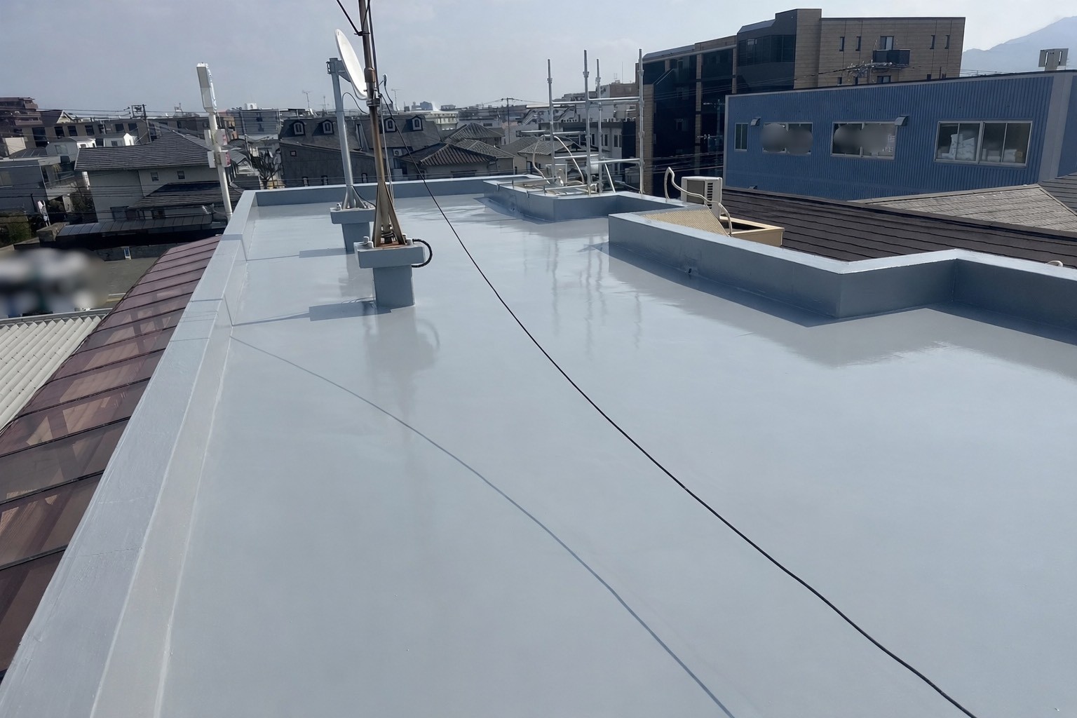 大規模修繕工事　防水工事　ウレタン塗膜防水